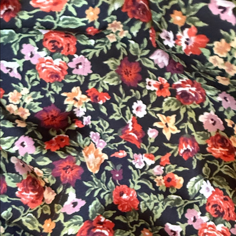 Zara Floral Ruched Draped Mini Skirt - Picture 7 of 10